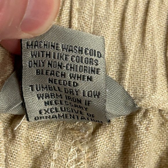 IB Diffusion Linen Blend Tan Casual Shorts Women's Size S GUC - Picture 9 of 12